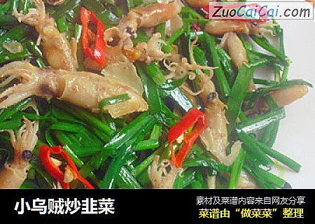 小乌贼炒韭菜
