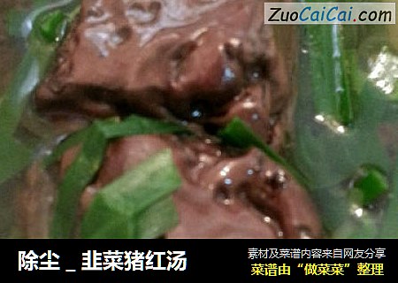 除尘＿韭菜猪红汤