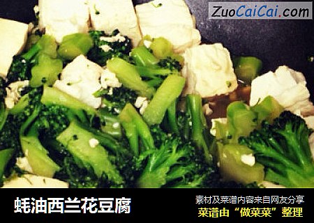 蚝油西兰花豆腐