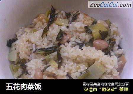 五花肉菜饭