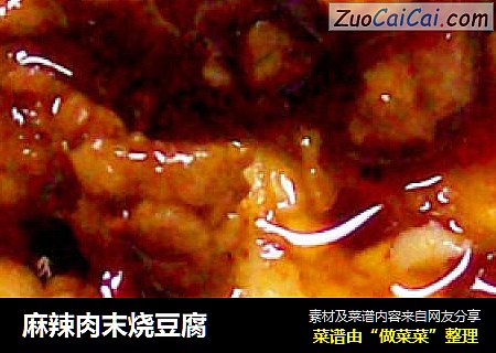麻辣肉末烧豆腐