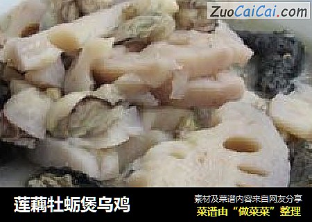 莲藕牡蛎煲乌鸡