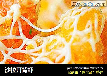 沙拉开背虾