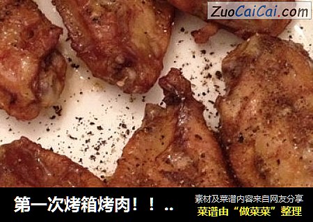 第一次烤箱烤肉！！烤鸡翅、鱿鱼圈、烤馒头！