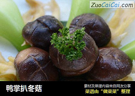 鸭掌扒冬菇