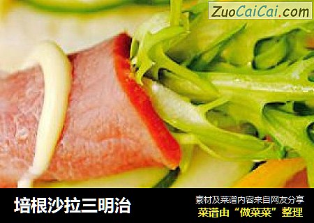 培根沙拉三明治