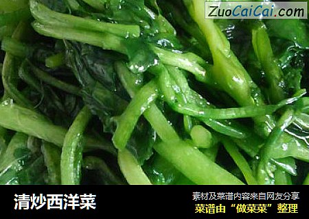 清炒西洋菜