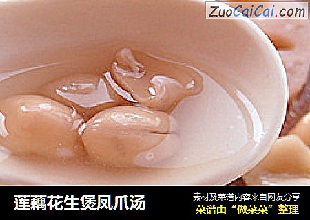 莲藕花生煲凤爪汤