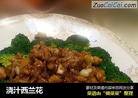 浇汁西兰花