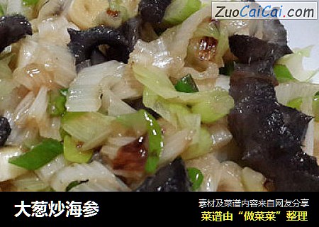 大葱炒海参