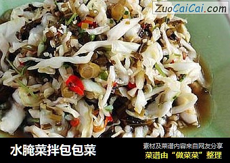 水腌菜拌包包菜