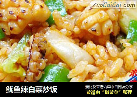 鱿鱼辣白菜炒饭
