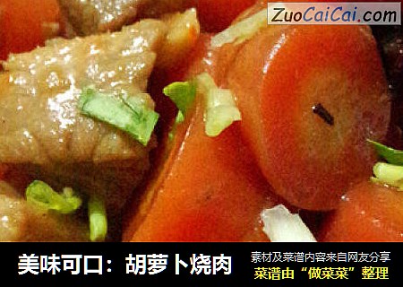 美味可口：胡萝卜烧肉