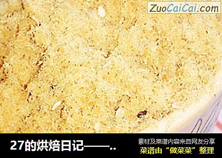 27的烘焙日记——软绵绵的猪肉松