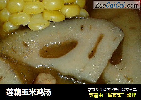 莲藕玉米鸡汤