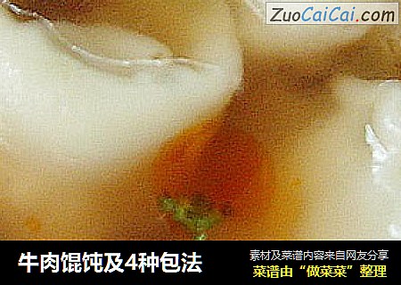 牛肉馄饨及4种包法