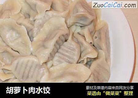 胡萝卜肉水饺