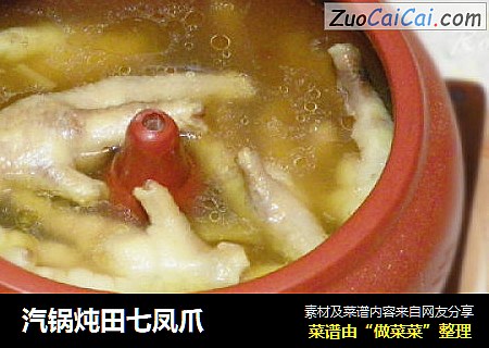 汽锅炖田七凤爪