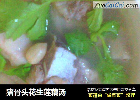 猪骨头花生莲藕汤