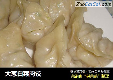 大葱白菜肉饺