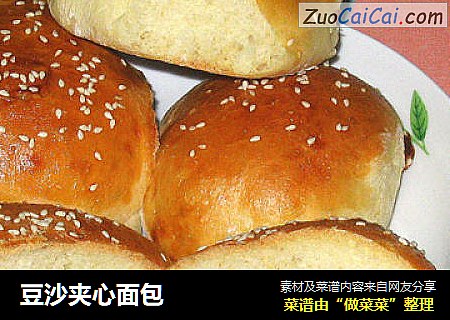 豆沙夹心面包