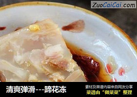 清爽弹滑---蹄花冻