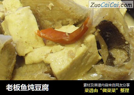 老板鱼炖豆腐