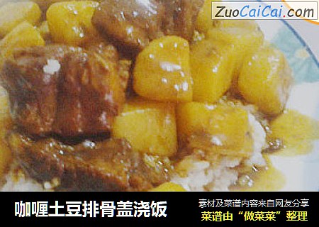 咖喱土豆排骨盖浇饭