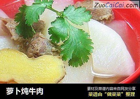 萝卜炖牛肉