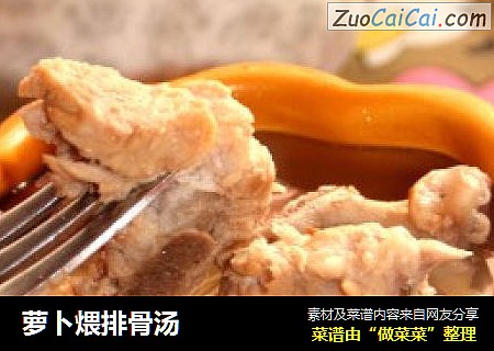 萝卜煨排骨汤