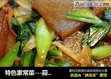 特色家常菜---蒜苗炒焖子