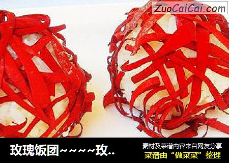 玫瑰饭团~~~~玫瑰花的浪漫旅程之一
