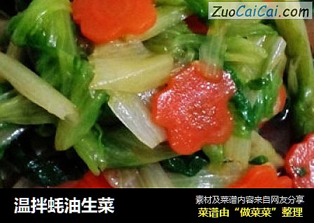 温拌蚝油生菜