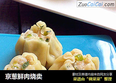 京葱鲜肉烧卖