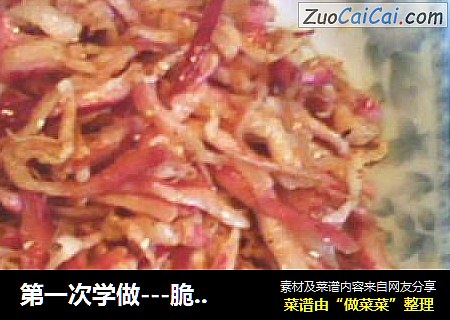 第一次学做---脆脆的萝卜干