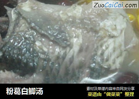 粉葛白鲫汤