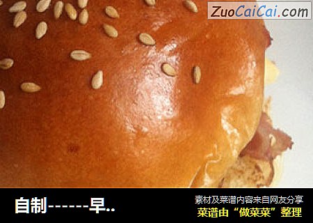 自制------早餐汉堡包