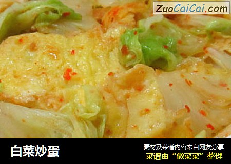 白菜炒蛋