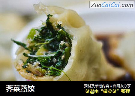 荠菜蒸饺