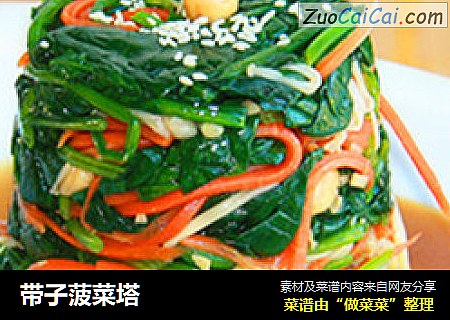 带子菠菜塔