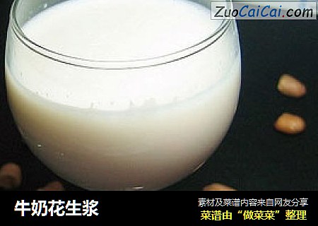 牛奶花生浆