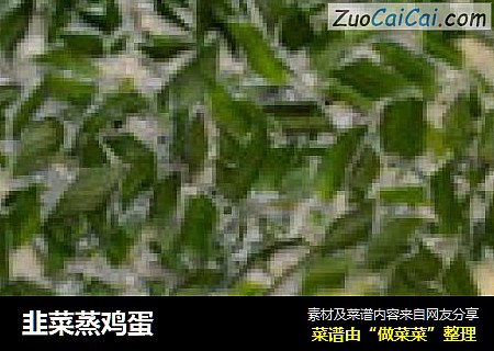 韭菜蒸鸡蛋