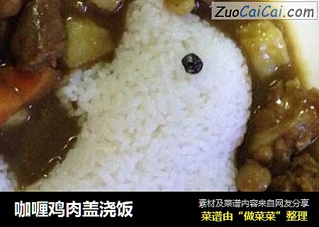 咖喱鸡肉盖浇饭