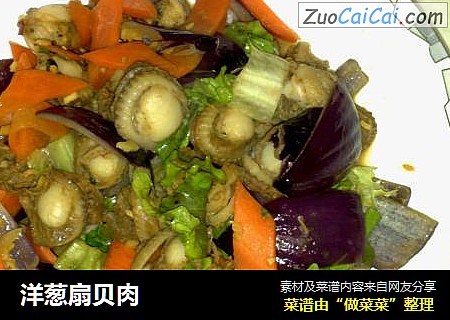 洋葱扇贝肉