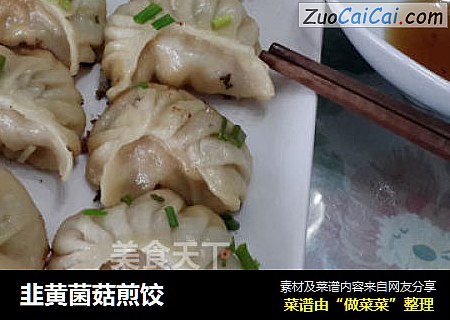 韭黄菌菇煎饺