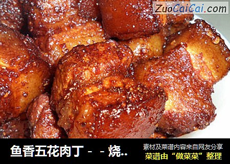 鱼香五花肉丁－－烧烤味