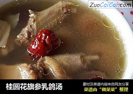 桂圆花旗参乳鸽汤