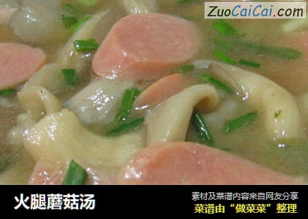 火腿蘑菇汤