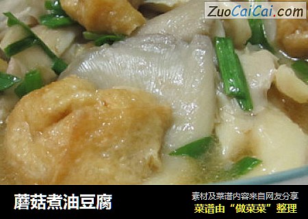 蘑菇煮油豆腐