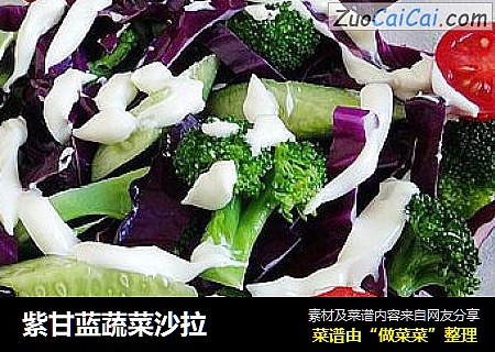 紫甘蓝蔬菜沙拉